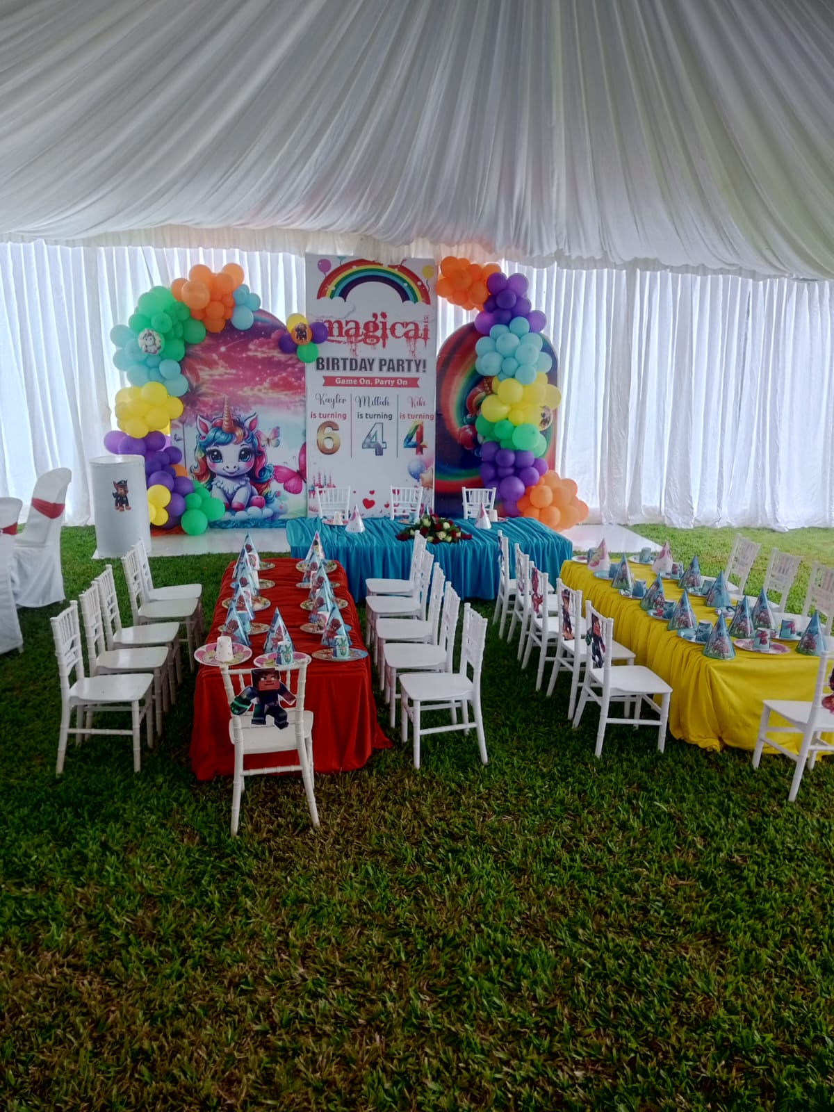 Birthday event décor