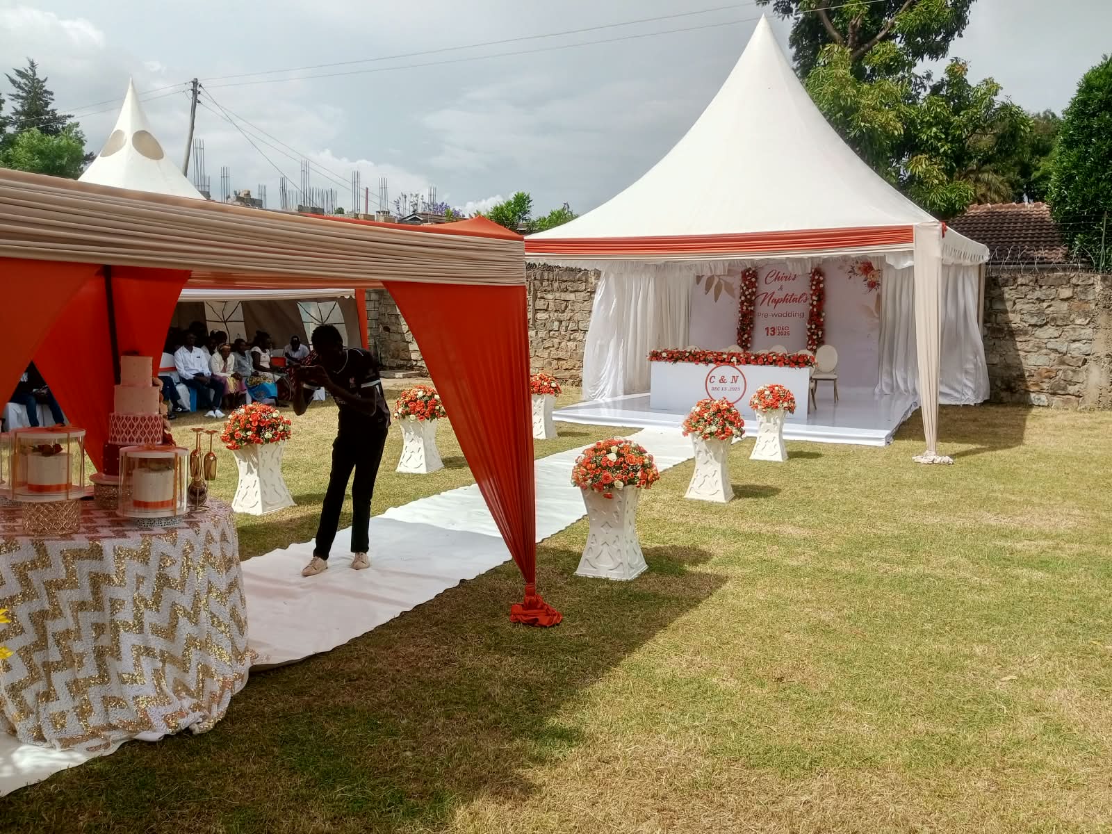 Pre-wedding décor by Leon Events